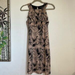🧡3/15 Enfocus Studio Mini Skirt Leaf/Plant Print Women's 6